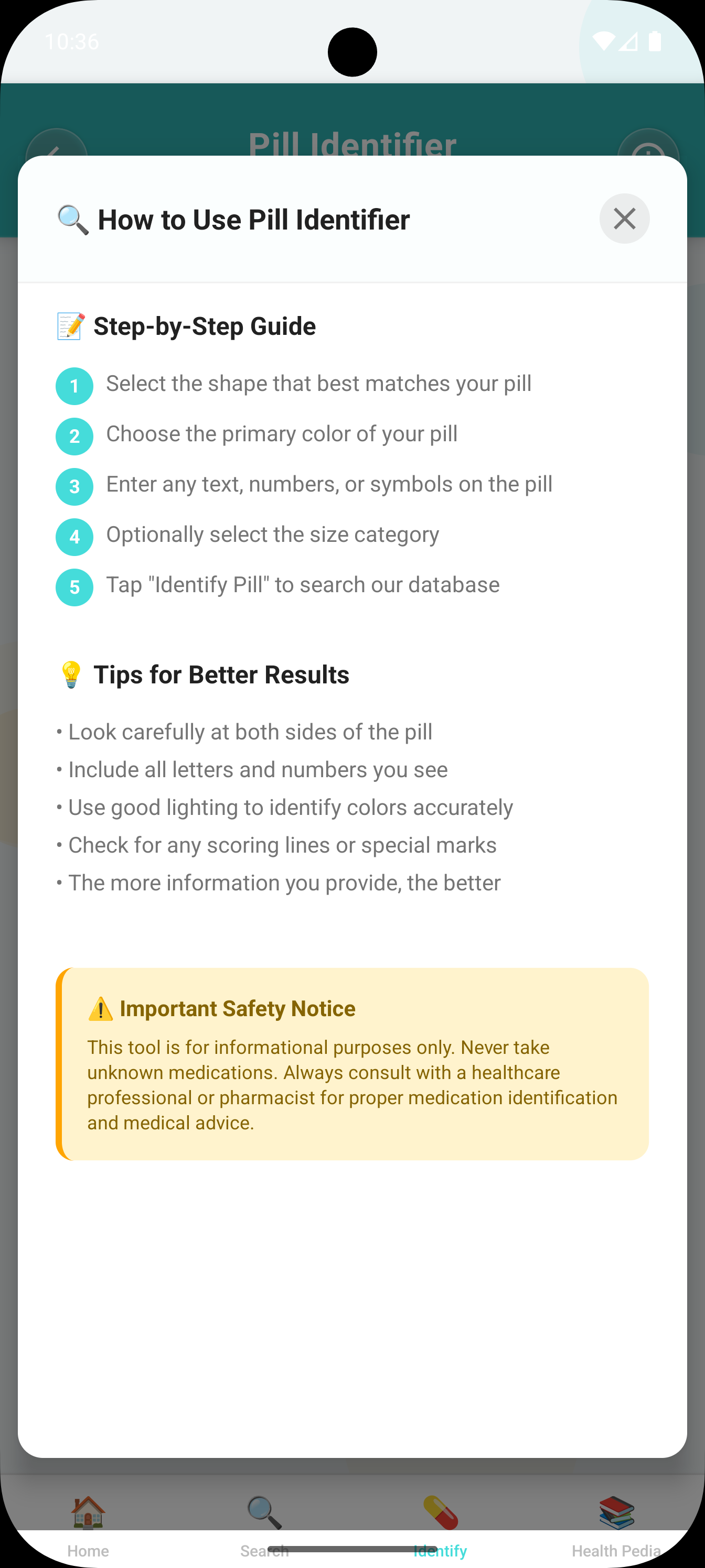 How to search pill Pill Identifier and Drug Info
